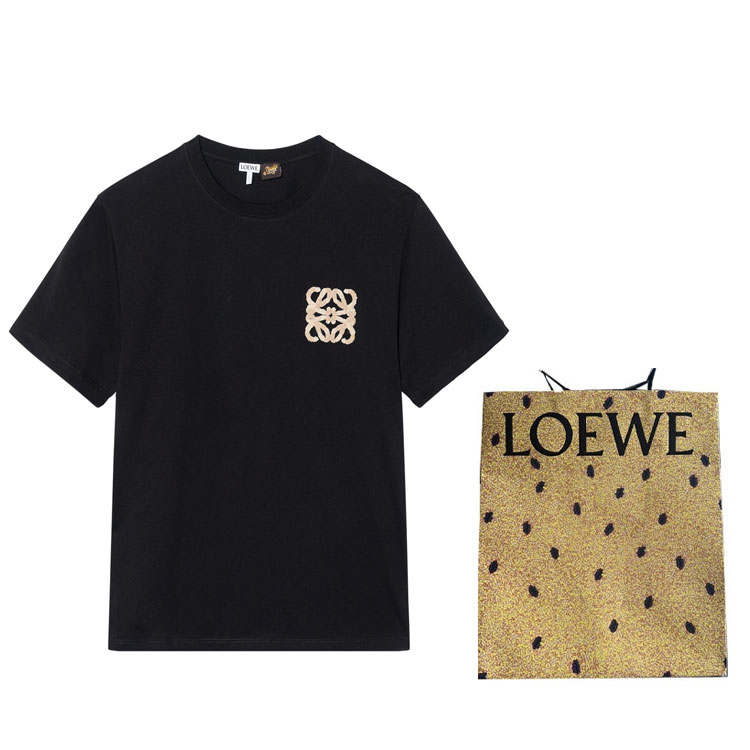 Футболка Paula's Ibiza Relaxed Fit LOEWE, черная — фото 3