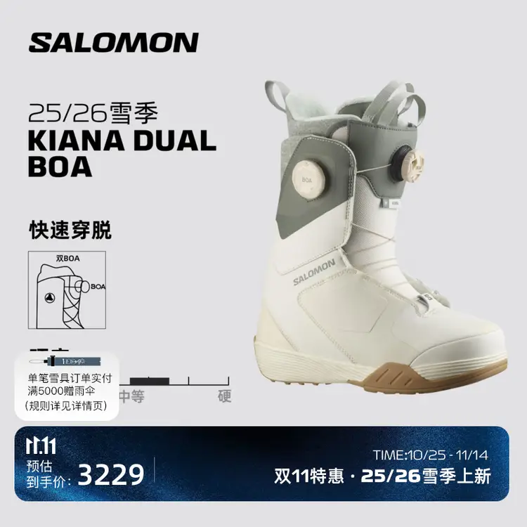 

Salomon Горнолыжные ботинки kiana dual boa l49164200 для сезона 25-26, размер 26.5 (41.5)