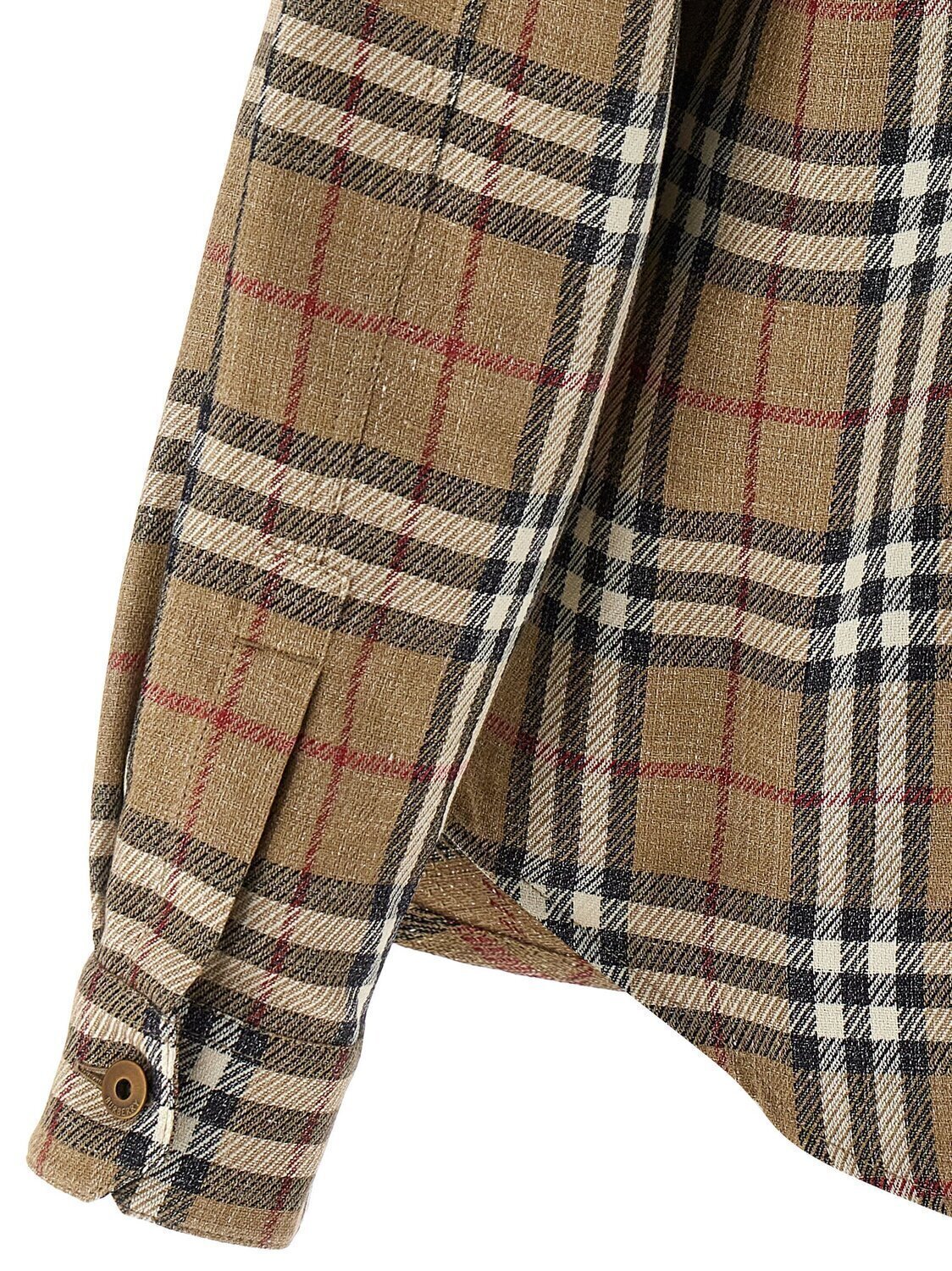 Рубашка с двойной отделкой BURBERRY, мультиколор — фото 4