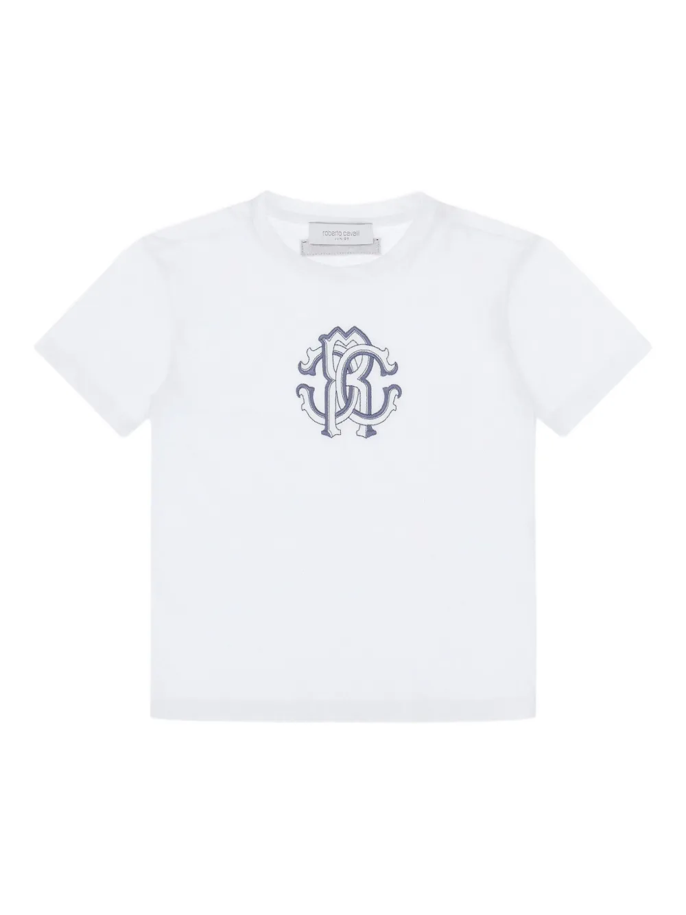 

Футболка с логотипом Roberto Cavalli, белый