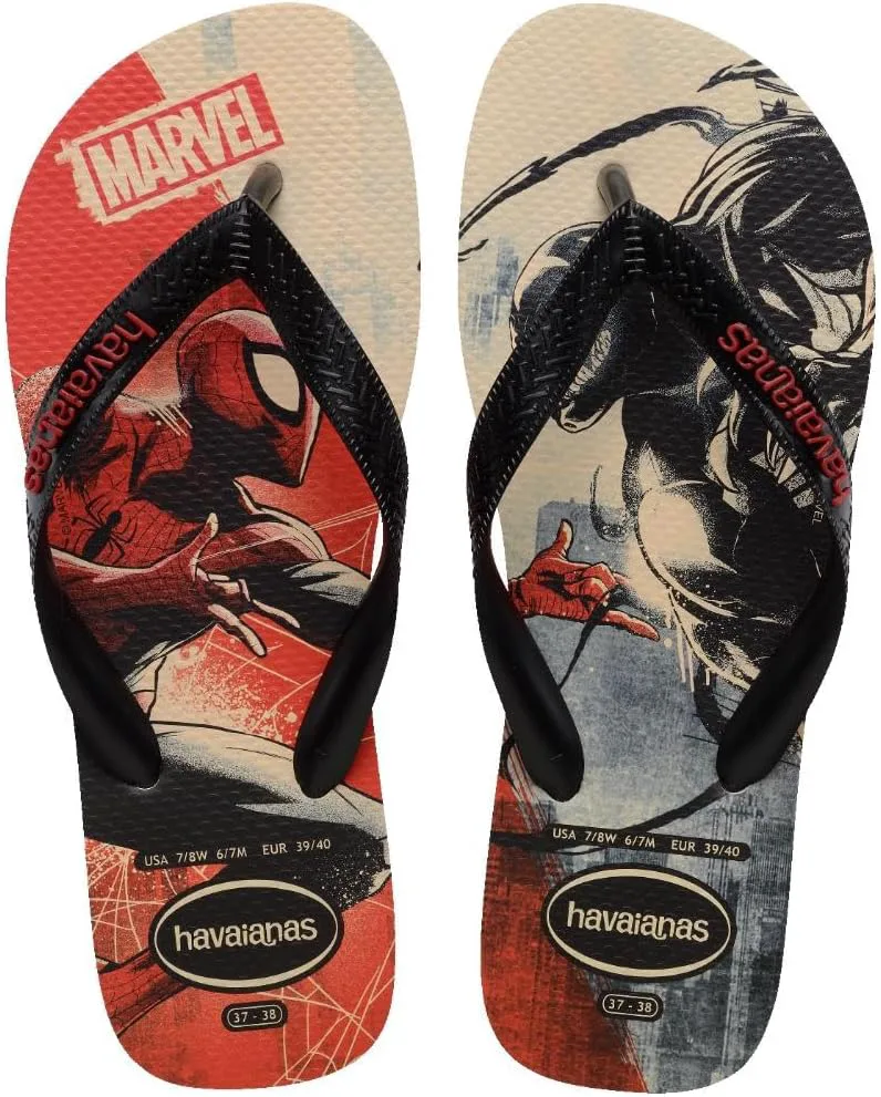 Мужские шлепанцы Havaianas Hav. Top Marvel Classics, бежевый/черный