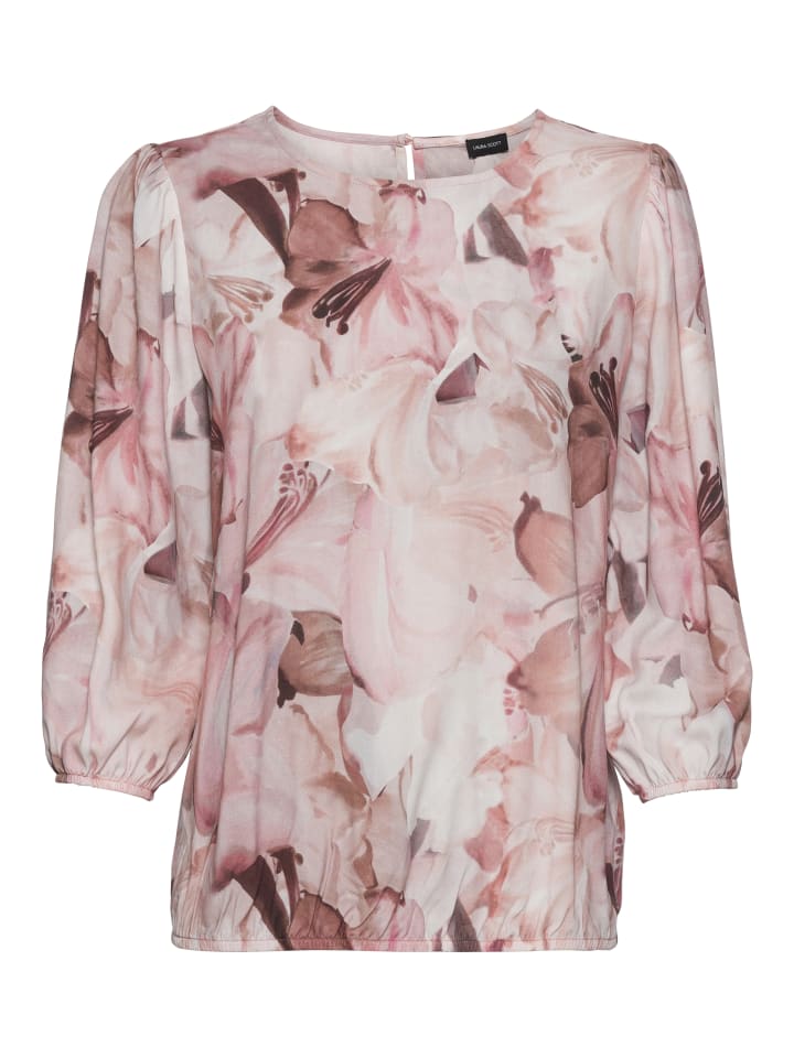 

Laura Scott Блузка с принтом зеленого и сиреневого цвета