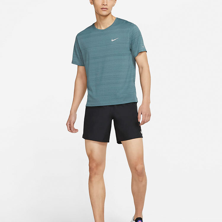 Футболка MILER мужская пыльно-зеленая Nike, зеленый — фото 3