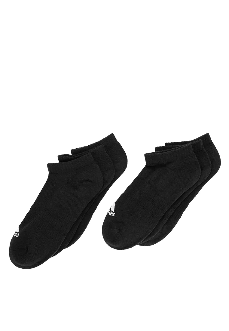 Носки спортивные низкие с мягкой подкладкой, 6 пар Adidas, белый/черный