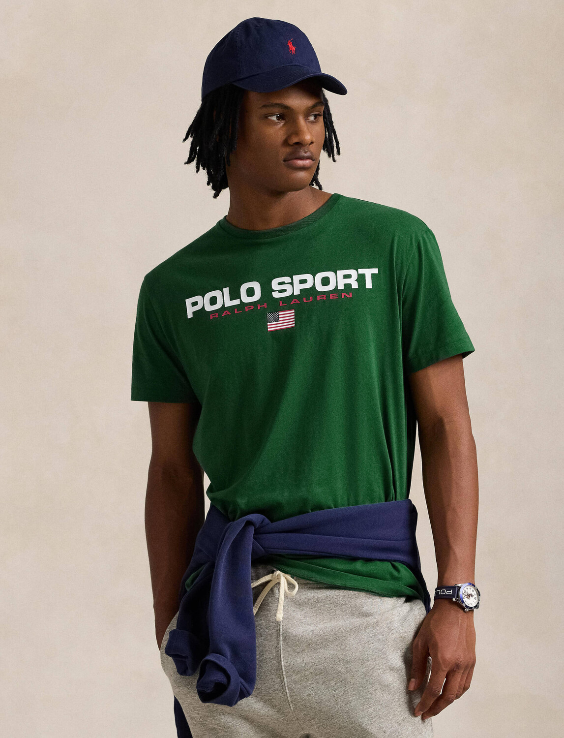 

Футболка POLO RALPH LAUREN Classic fit, зеленый
