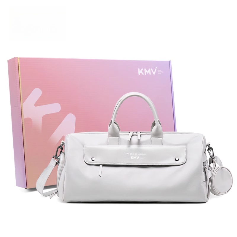 

KMV Большая спортивная сумка из полиэстера для женщин, Gray Box (Box Included)