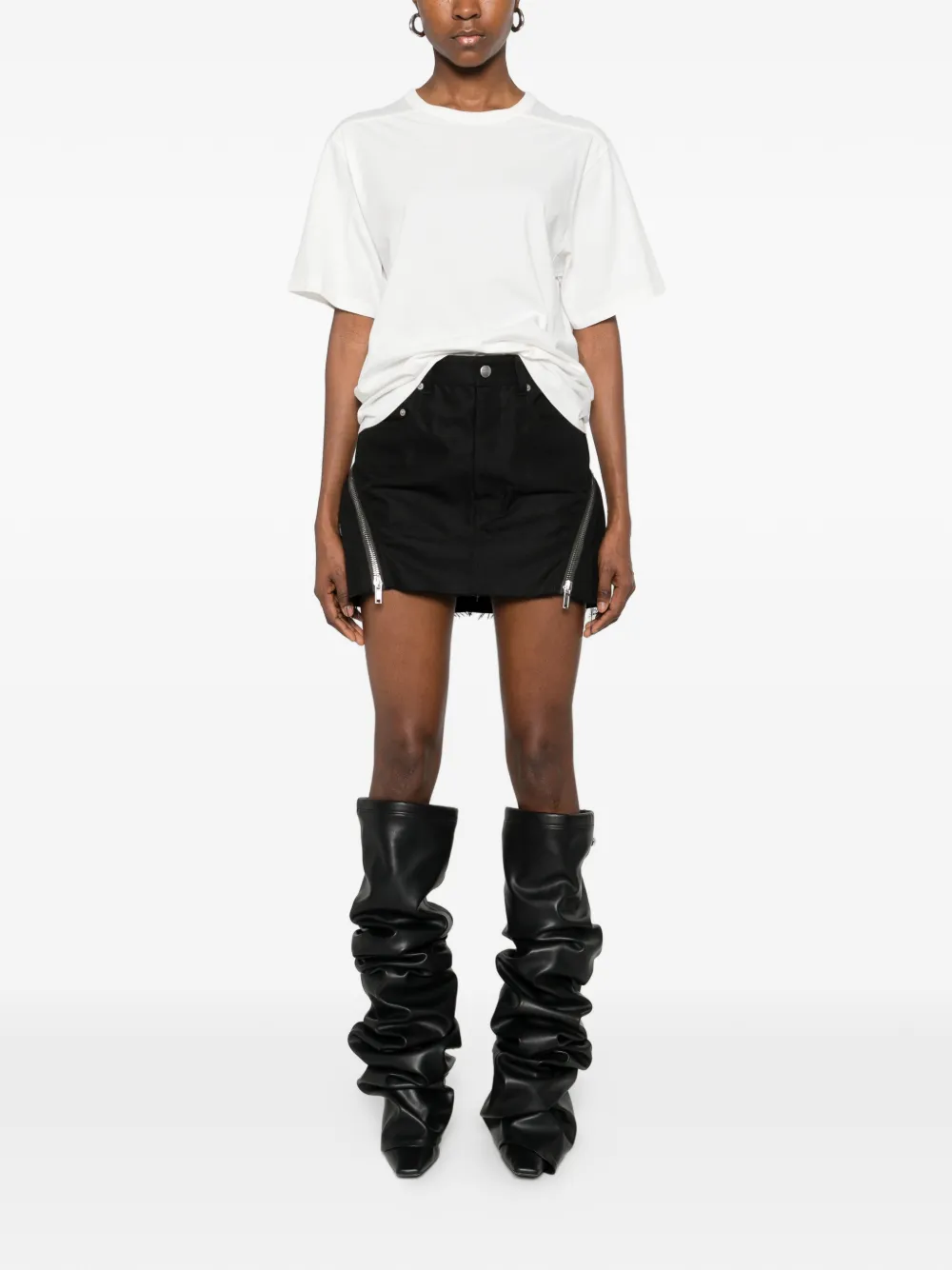 Футболка Brad с круглым вырезом и короткими рукавами Rick Owens, белый — фото 2
