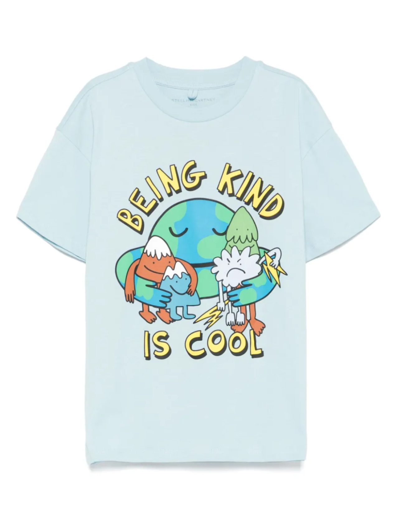 

Футболка из хлопка Stella McCartney Kids, синий