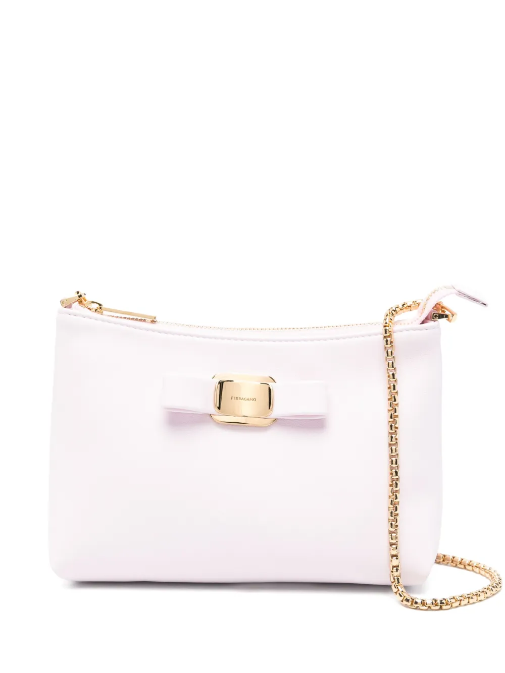 

Сумка через плечо с декором Gancini Ferragamo, розовый
