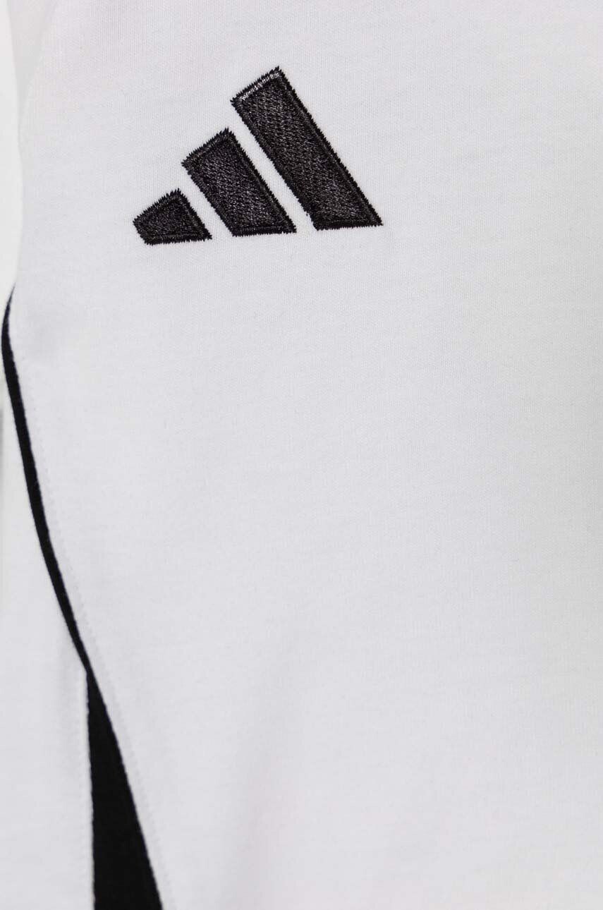 Детская хлопковая футболка adidas Performance TIRO24 SWTEEY, белый — фото 4