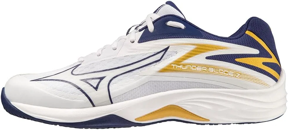 Волейбольные кроссовки Mizuno унисекс, White Blueribbon Mp Gold
