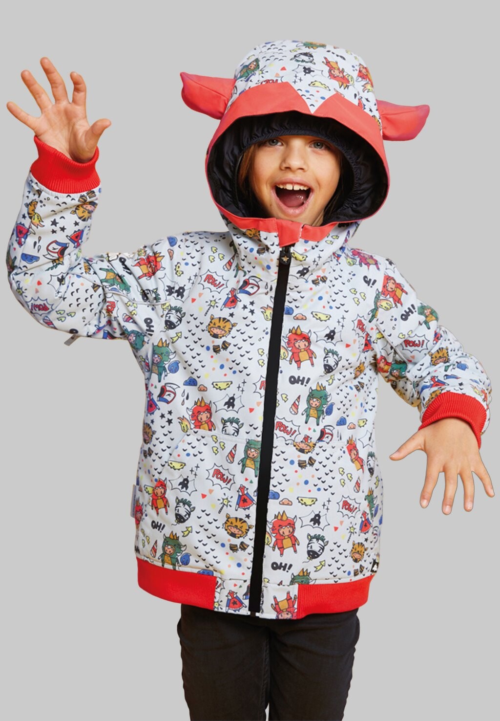 

Куртка зимняя Devildo Teufelchen WeeDo, цвет devil grey red