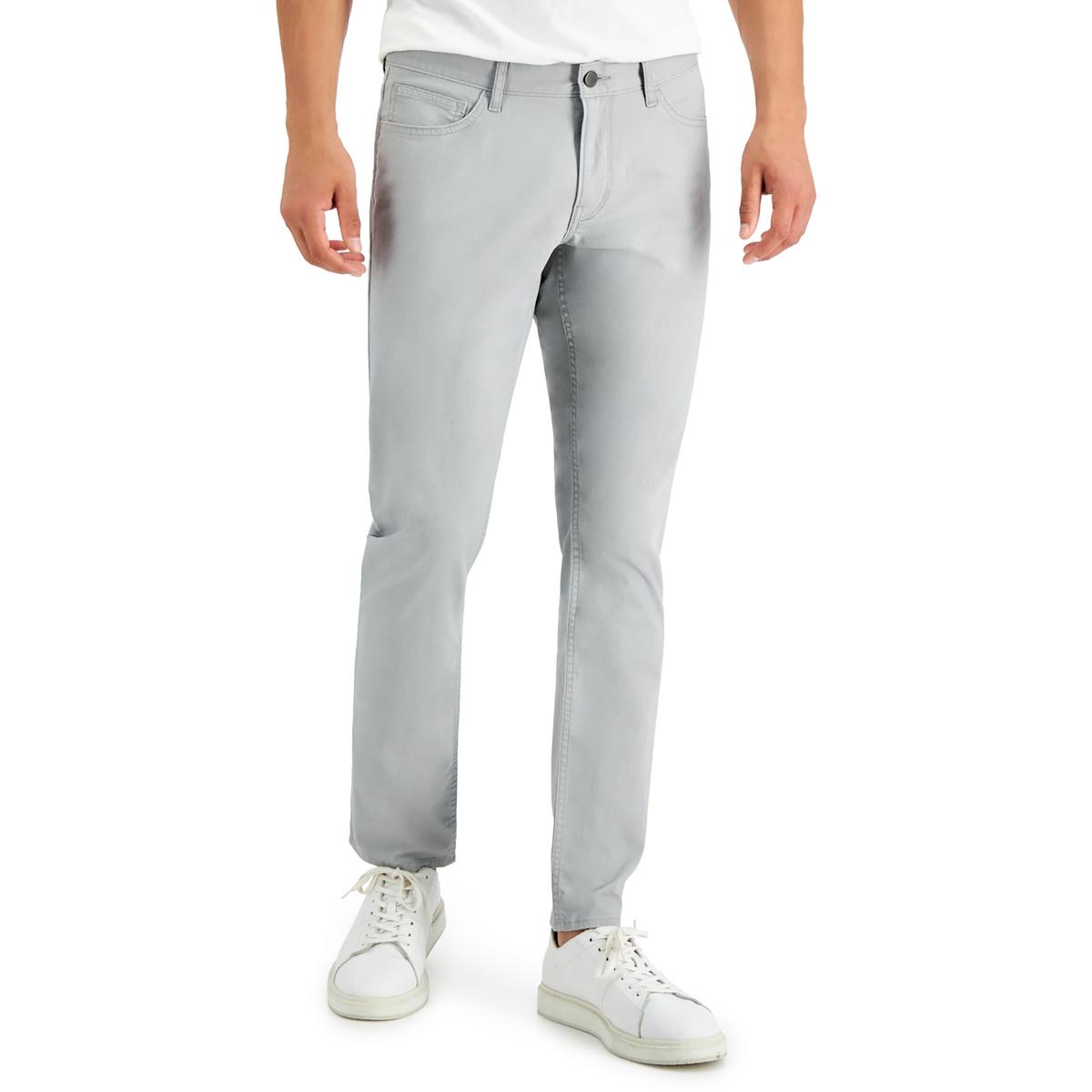 

Мужские тканые облегающие брюки Parker Michael Kors, цвет rock grey