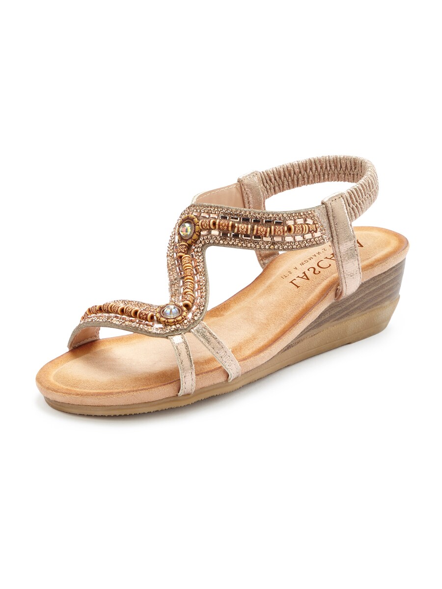 Сандалии с ремешками LASCANA, Light beige