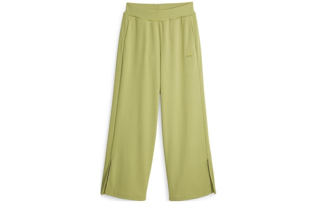 

Повседневные брюки женские зеленые Puma