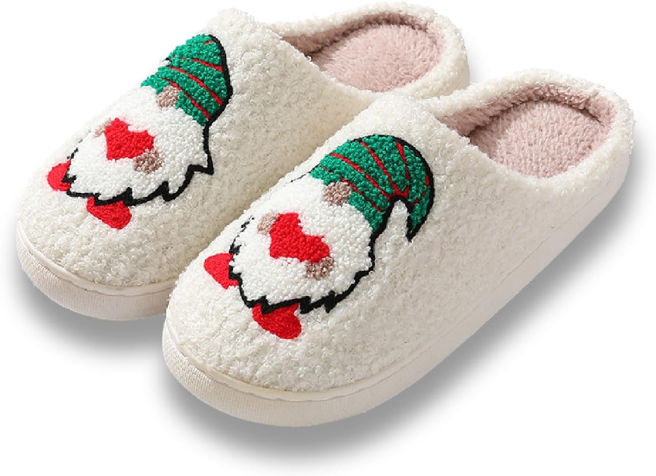 

Рождественские тапочки Titype, милые праздничные тапочки, теплые домашние тапочки для женщин и мужчин, пушистые тапочки для улицы и дома, тапочки для спальни, домашняя обувь для дам, Gnome