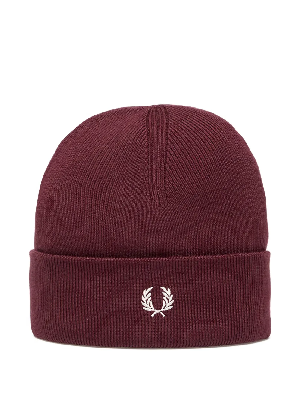 

Вязаная шапка с вышитым логотипом Fred Perry, красный
