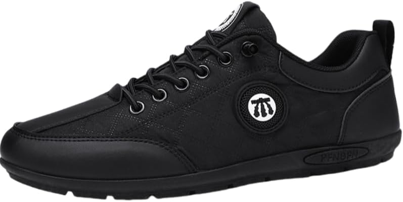 

Мужские повседневные обувь для вождения - прочная резиновая подошва, кроссовки для ежедневной носки и поездок на работу Hoalox, черный