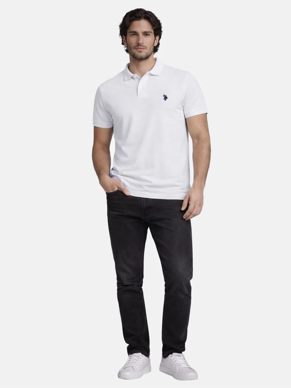 Рубашка U.S. Polo Assn., White — фото 4