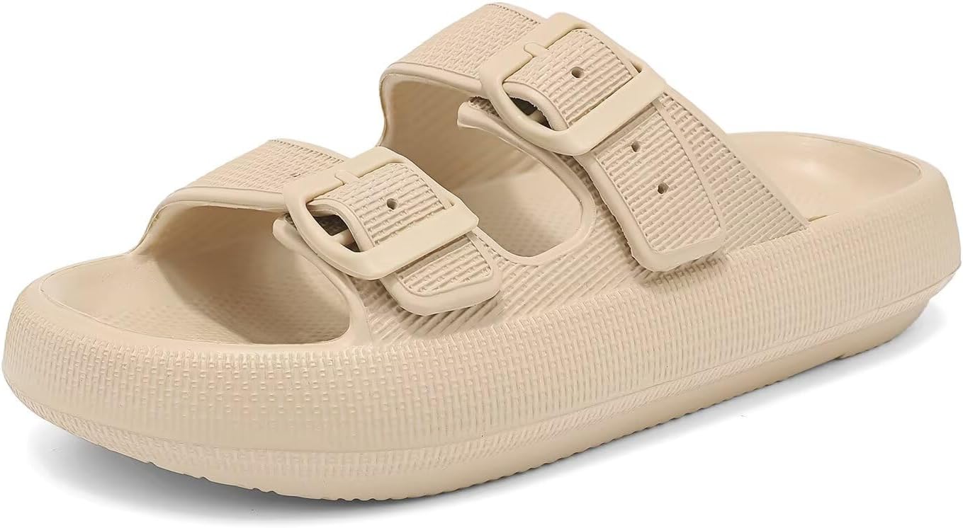 

Сандалии Cloud Slides для женщин и мужчин, с мягкой подушкой для восстановления формы, домашние тапочки для душа из пены с эффектом памяти, нескользящие, удобные, быстросохнущие Haifago, хаки