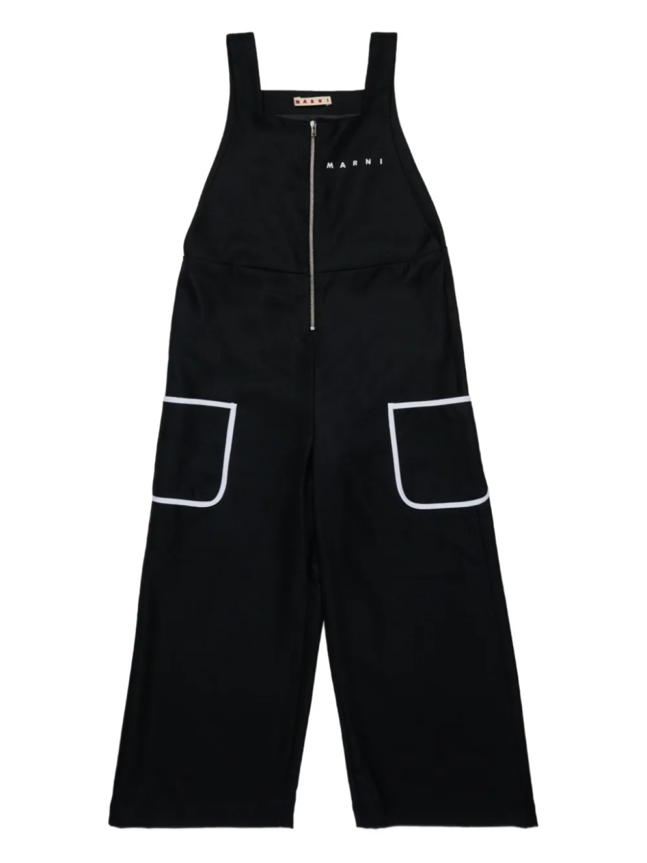 

Marni Kids комбинезон с вышитым логотипом, черный