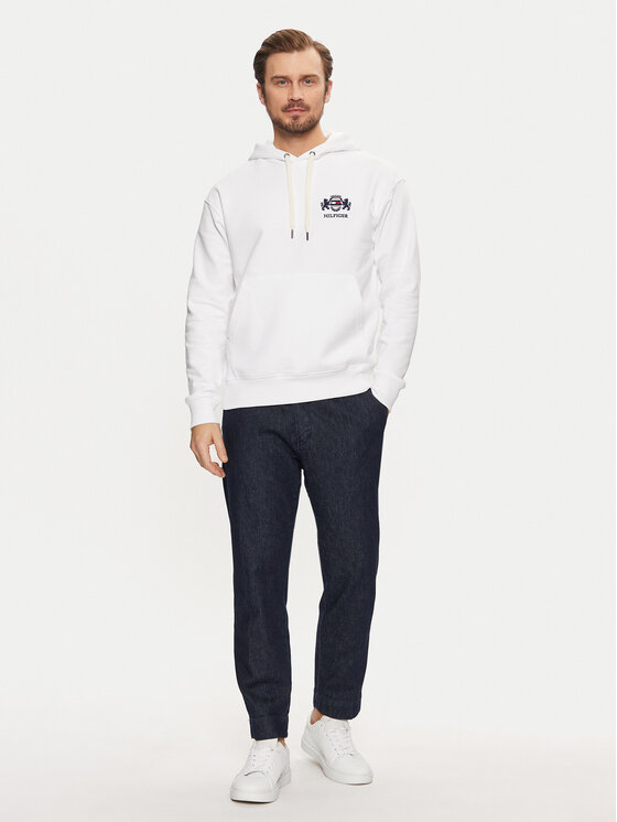 Толстовка обычного кроя MW0MW37462 Tommy Hilfiger, белый — фото 2
