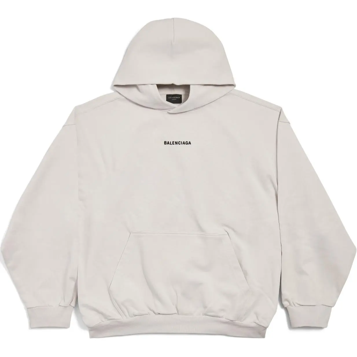 

Толстовка унисекс серая/белая Balenciaga, серый