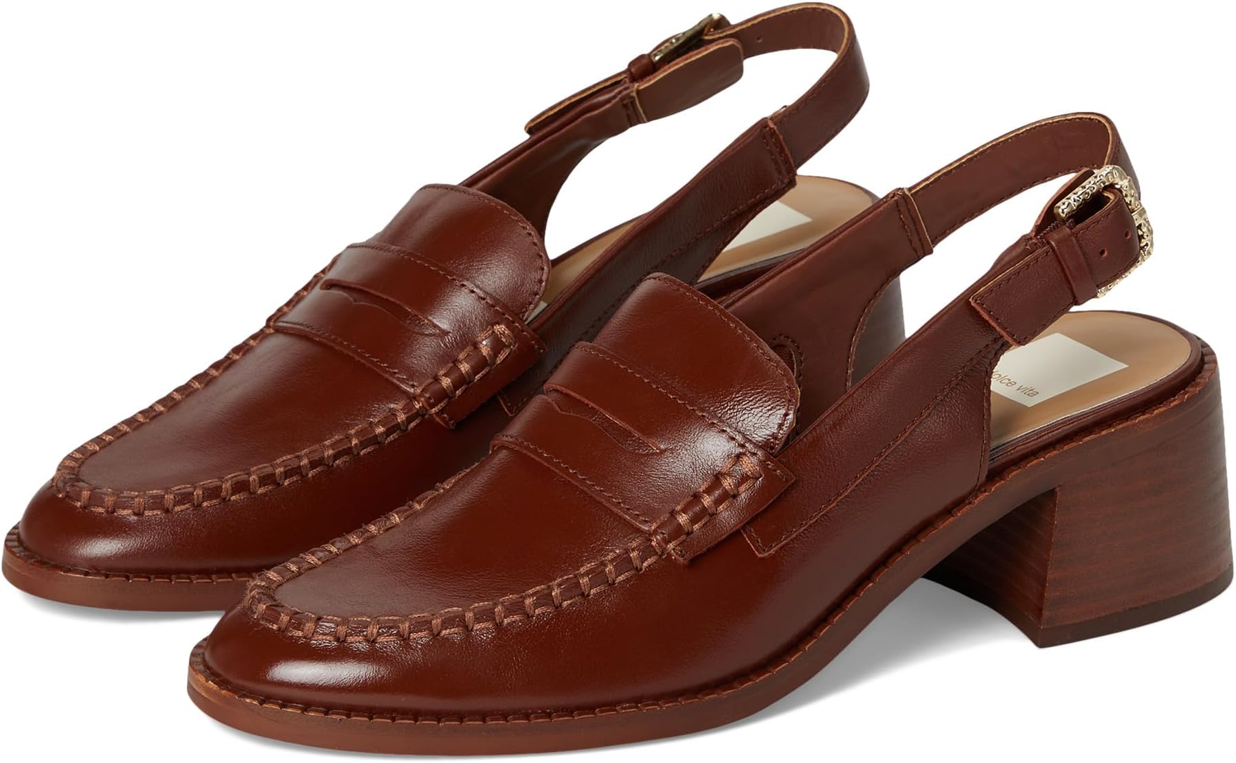 Туфли Dolce Vita Hardi High, цвет Brown Crinkle Patent