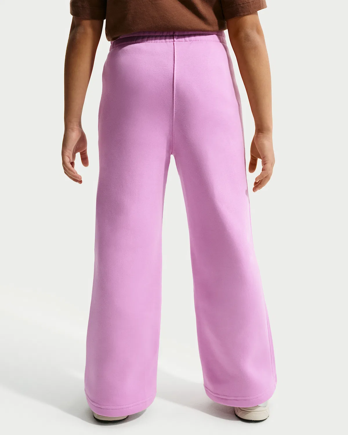 Детские широкие штаны Nike Sportswear Club Fleece, Light Magenta/Light Magenta/White — фото 3