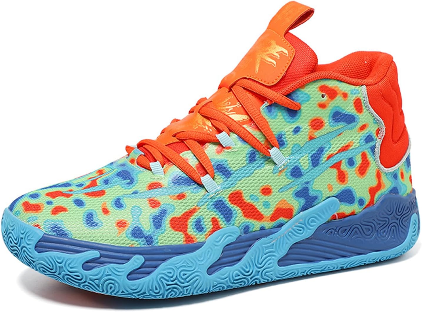 

Мужские модные высокие кеды на шнуровке для баскетбола, легкие, с противоскользящей подошвой, повседневные кроссовки для тенниса, прогулок и волейбола (желтые, 8.5) Empressstride