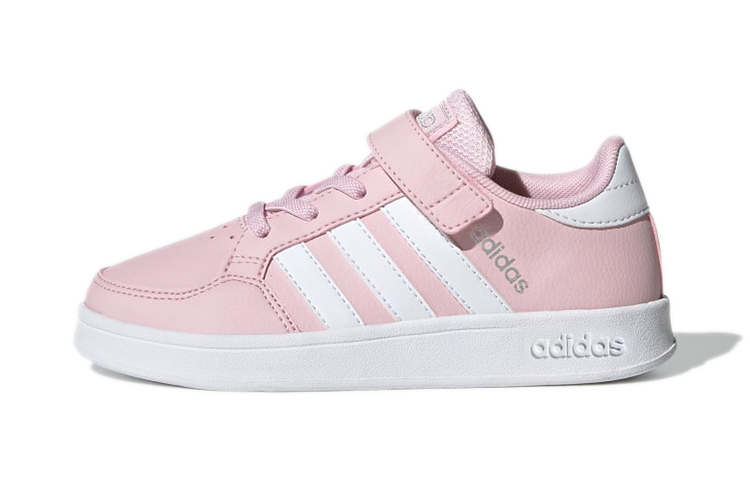 

Adidas Neo Детские низкие скейтбордистские кроссовки Breaknet, розово-белые, для детей от 3 до 7 лет