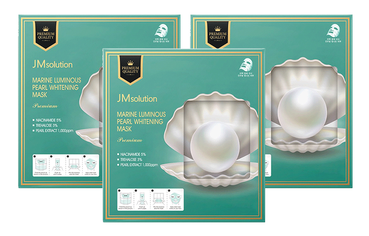 JM Solution новая коллекция двухкамерная маски Ocean Pearl для лица успокаивающая увлажняющая и насыщающая влагой 5 штук/упаковка JMsolution — фото 3