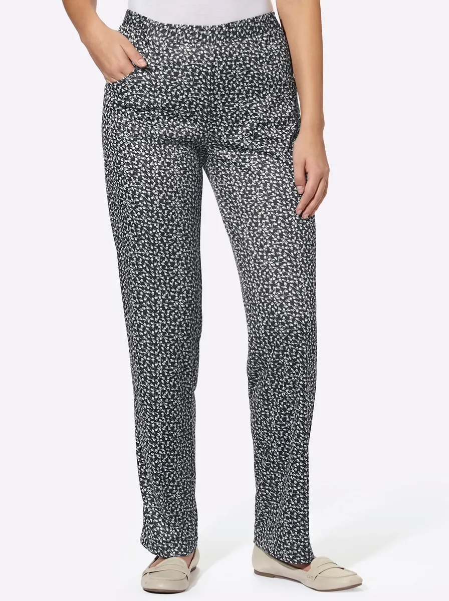 

Трикотажные брюки Classic Basics, цвет Schwarz-Gemustert