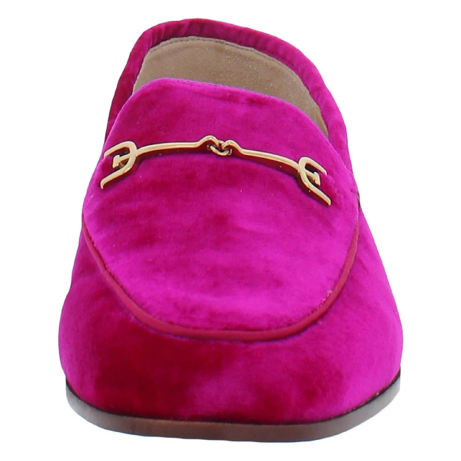 Женские бархатные мокасины Loraine из малинового бархата Sam Edelman — фото 3