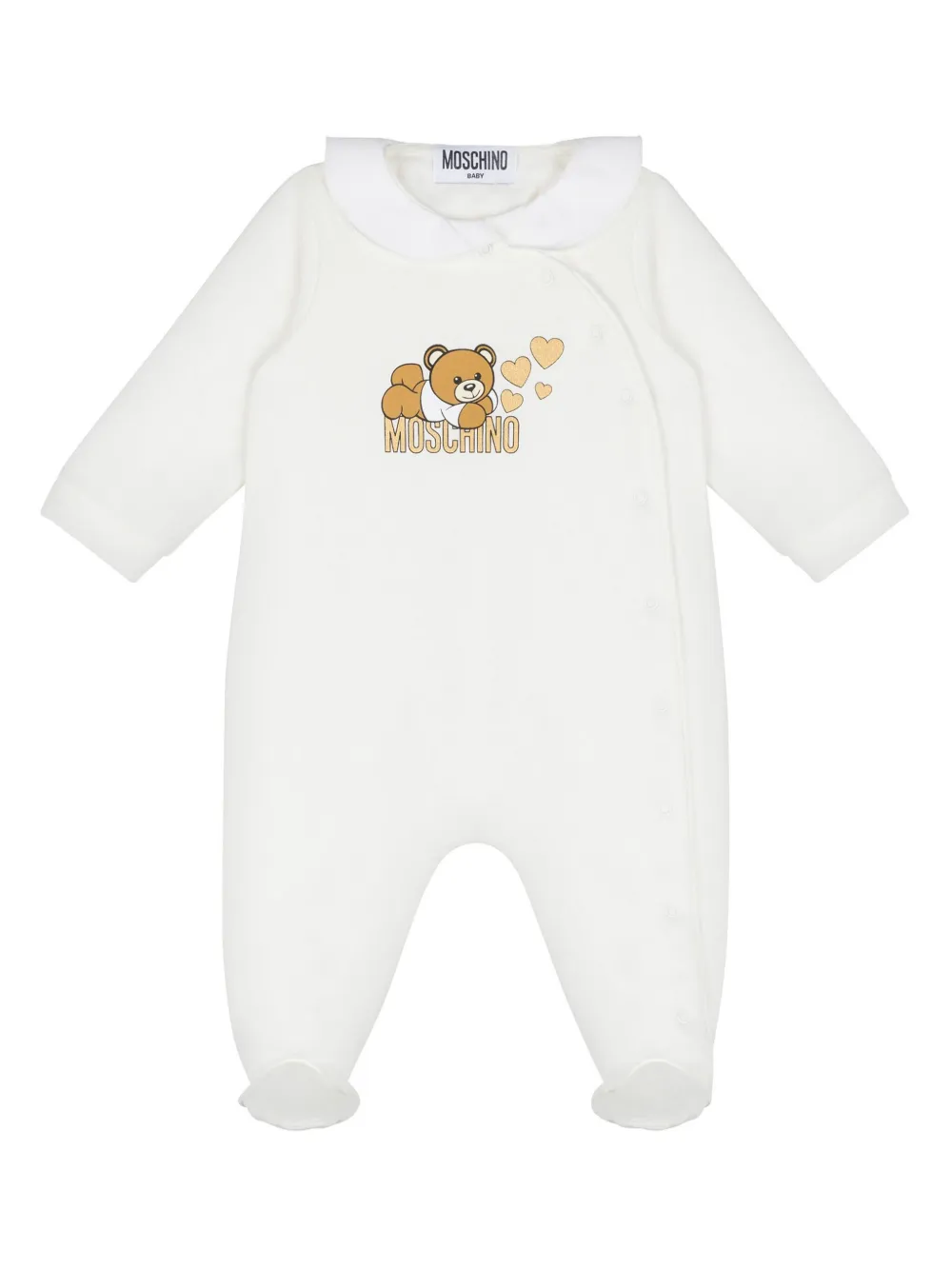 

Комбинезон с логотипом Moschino Kids, белый
