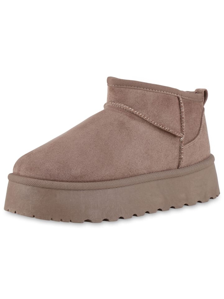 Ботильоны VAN HILL Plateau Boots Aurora, серо-коричневый