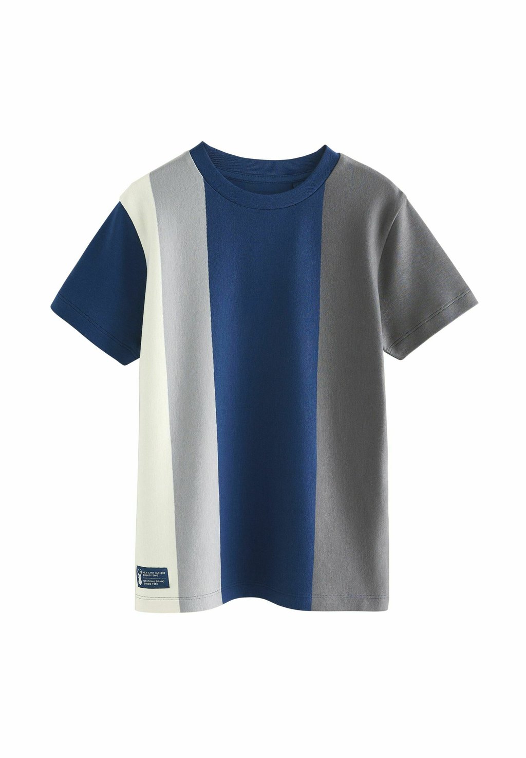 

Футболка с принтом REGULAR FIT-VERTICAL STRIPE SHORT SLEEVE Next, синий