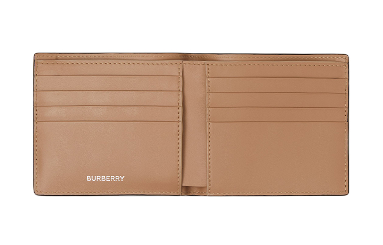 Кошелёк из телячьей кожи International Version для мужчин, серый, Burberry — фото 4
