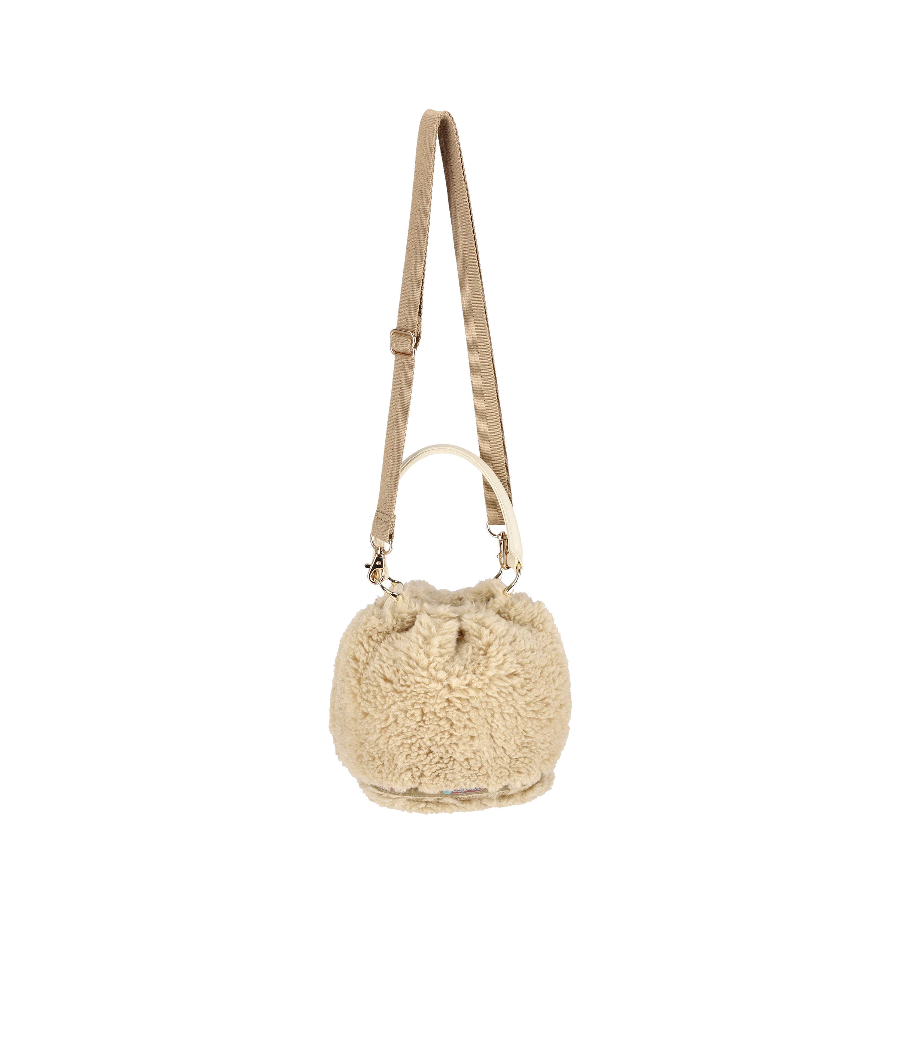 

Маленькая сумка на шнурке LeSportsac, цвет warm beige fur, Бежевый, Маленькая сумка на шнурке LeSportsac, цвет warm beige fur