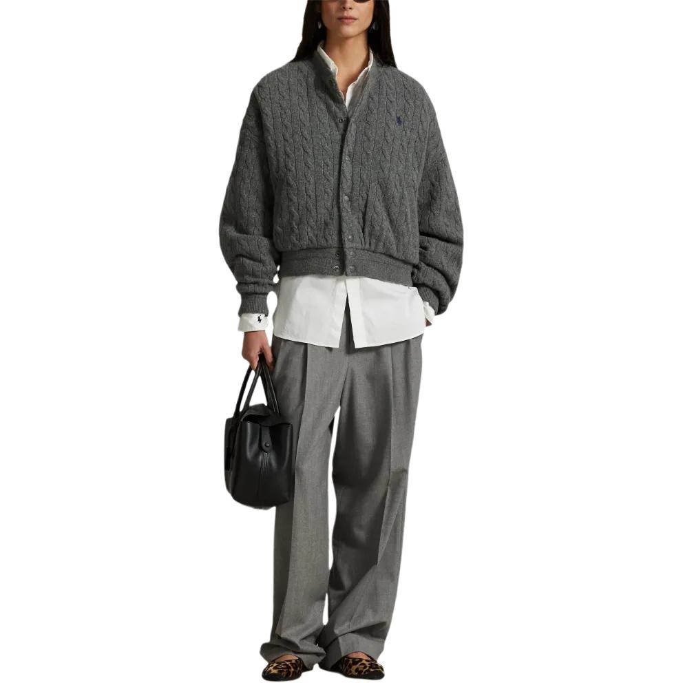 Polo Ralph Lauren Куртка Logo Embroidered Cable Knit Cardigan — фото 2