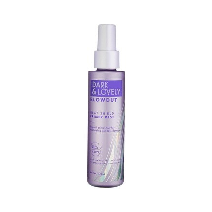 

Праймер для волос Dark and Lovely Blowout Heat Shield с касторовым маслом для вьющихся волос Все типы волос 4,4 жидких унций SoftSheen-Carson