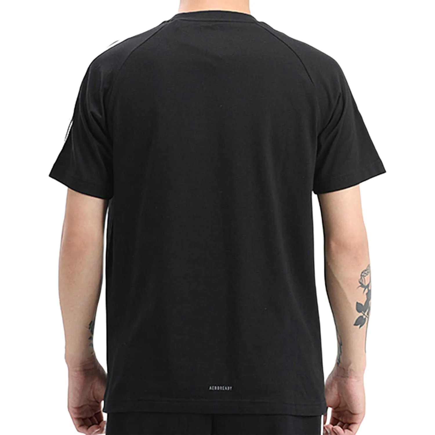 Adidas Neo Футболка мужская Black Crew Neck Moderate Straight Fit — фото 3