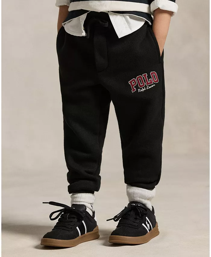 

Брюки-джоггеры с логотипом для мальчиков 2-7 лет Polo Ralph Lauren, черный