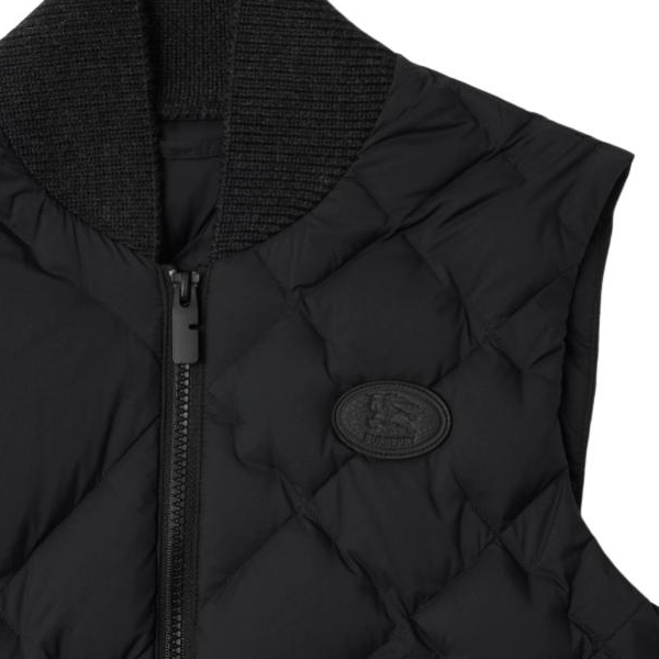 Жилетка Burberry, застёгивающаяся, черный — фото 4