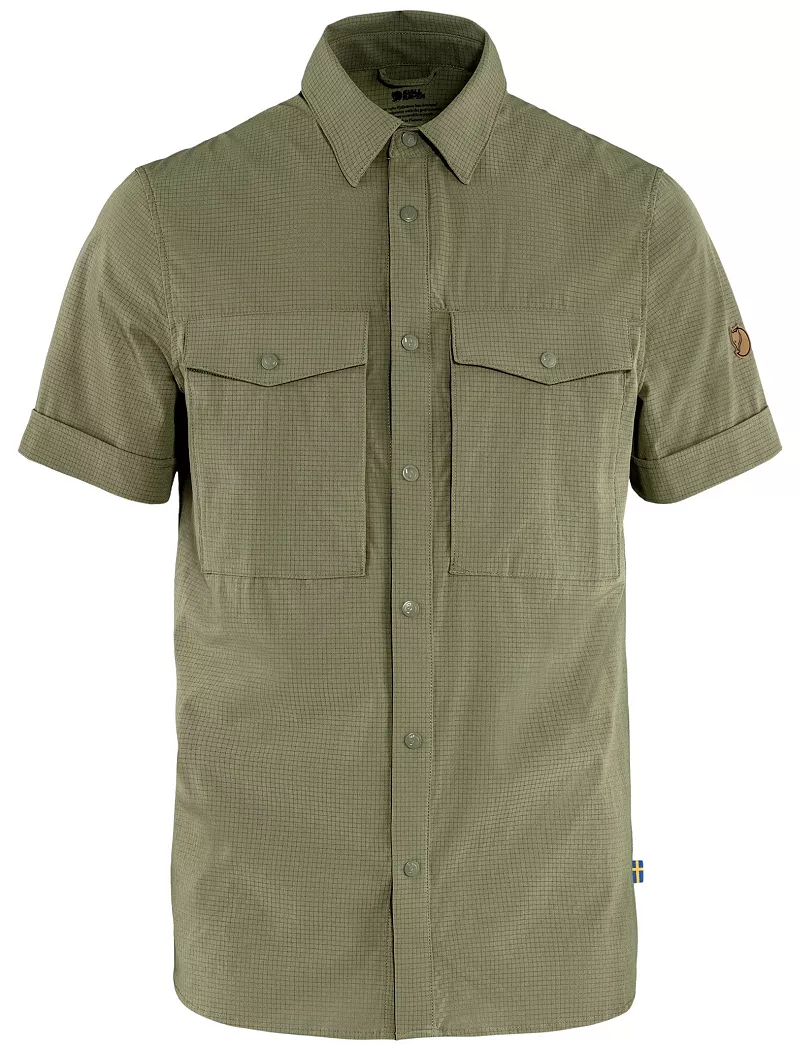 

Мужская рубашка Fjallraven Abisko Trekking SS, светло-оливковый