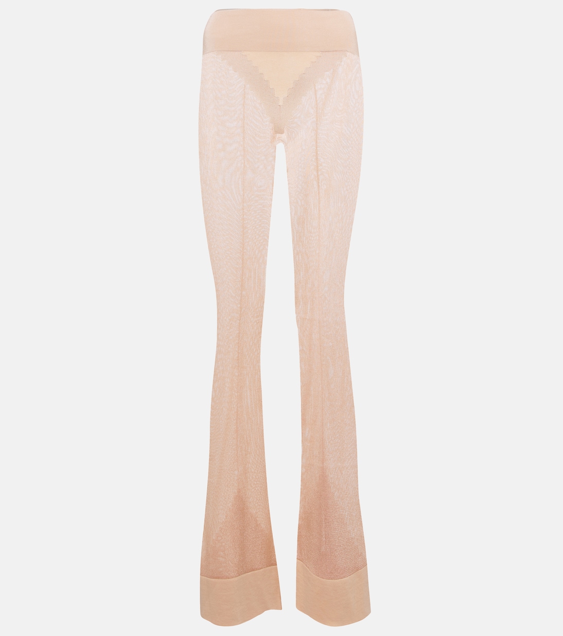 

Расклешенные брюки с высокой талией x Lotta Volkova Jean Paul Gaultier, Nude