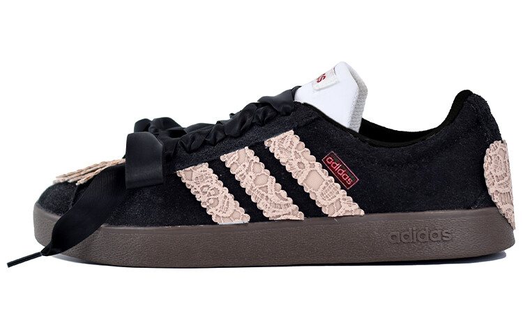 

Кроссовки adidas neo Vl Court Skateboarding Shoes Unisex Low-top Black/powder, черный/розовый