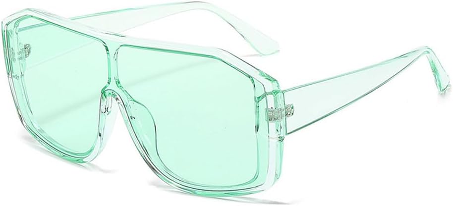 

Ретро-солнцезащитные очки в крупной оправе для мужчин и женщин, модные, роскошные, для активного отдыха, путешествий, вождения, унисекс, защита от УФ-излучения UV400 TKKTLLT, Green Green