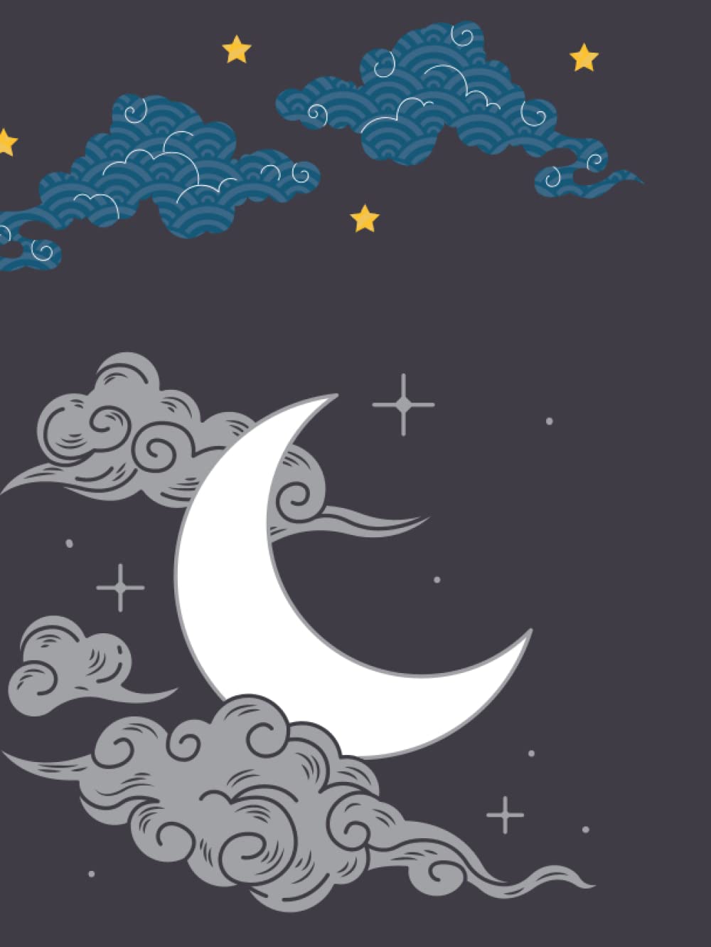 

Adults and Kids Sketch Book 8.5x11 in | Drawing Sketch Book for Kids and Adults with Moon and Stars Black Cover (Independently published)