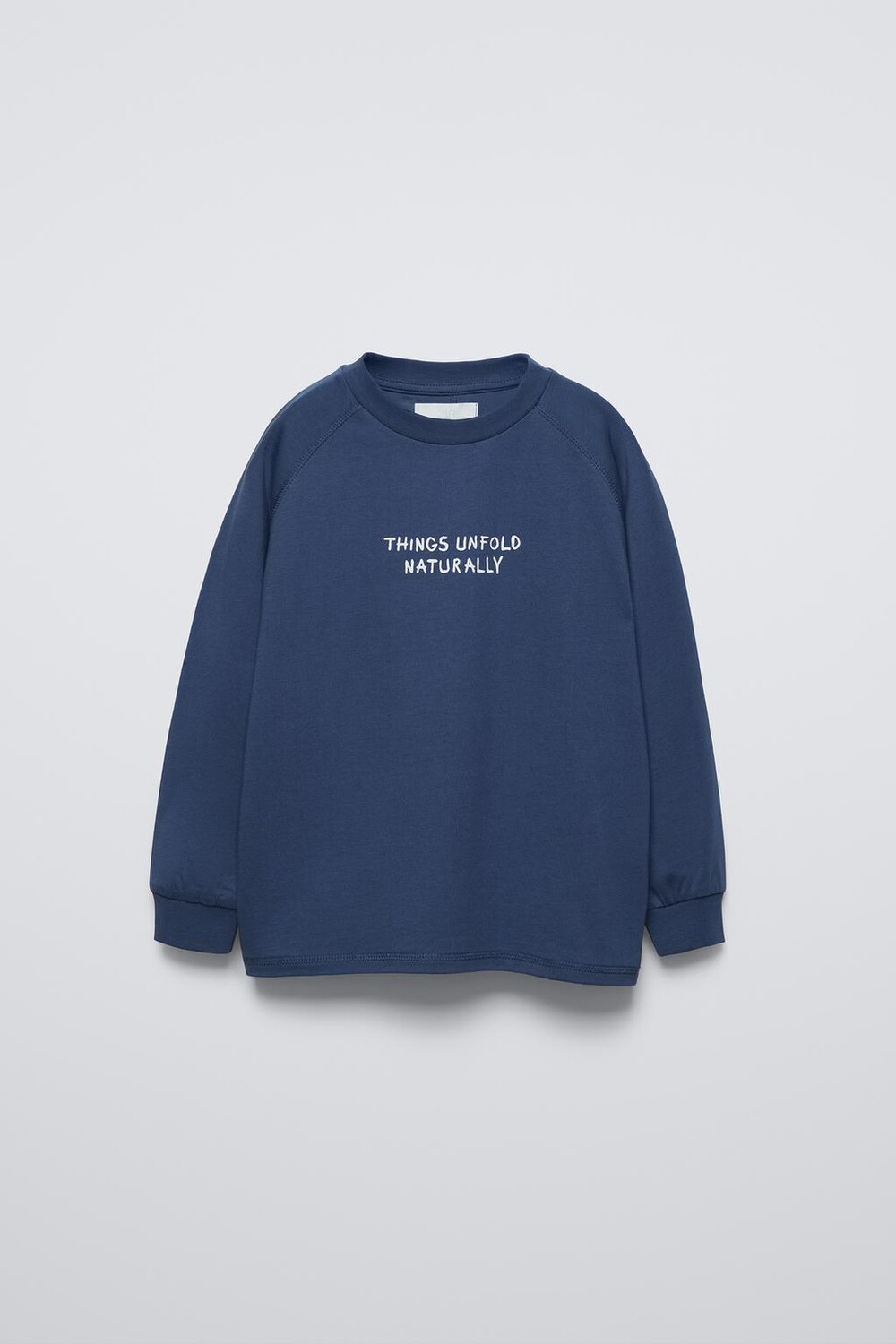 

Футболка с лозунгом ZARA, голубоватый
